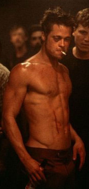 fight club brad pitt body. (Brad Pitt, Fight Club)